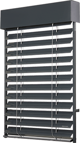 Venkovní žaluzie Zetta 90 – moderní exteriérové žaluzie s lamelami ve tvaru Z