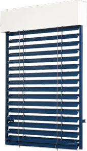 Venkovní žaluzie Zetta 70 – moderní exteriérové stínění s lamelami ve tvaru Z