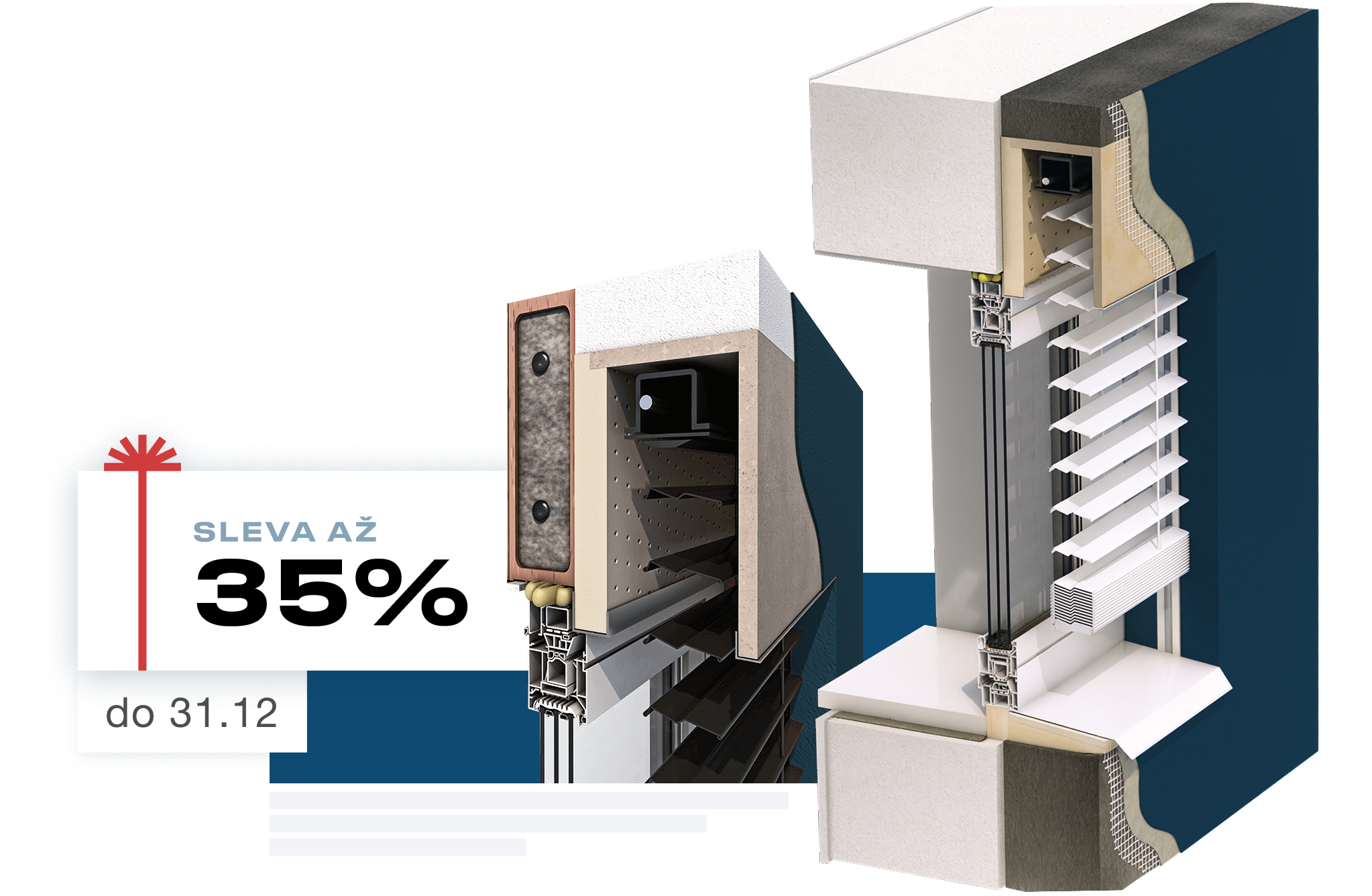 Purenitové boxy pro venkovní žaluzie se slevou až 35 % do 31. 12., rychlá výroba do 3 dnů